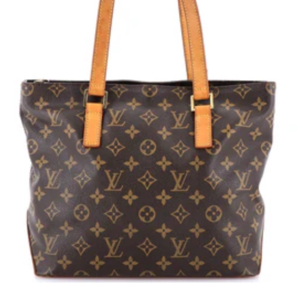 Louis Vuitton Cabas Mezzo Monogram Canvas Brown Canvas Tote Bag